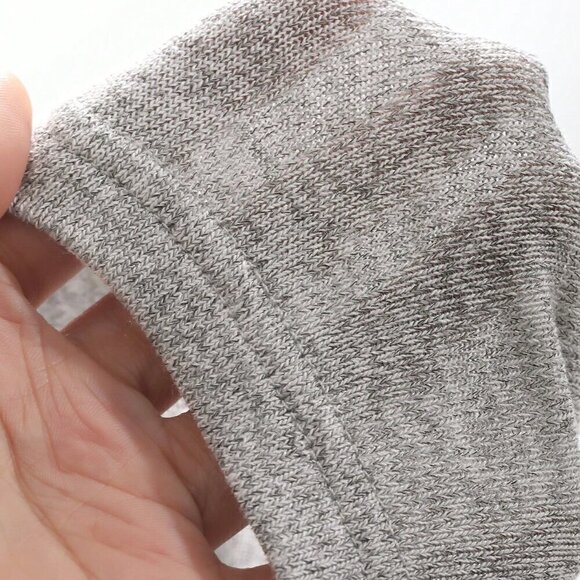 Light Grey Casual Women's Solid Color Button Long Sleeve T-Shirt And Pants Set - Picture 5 of 7